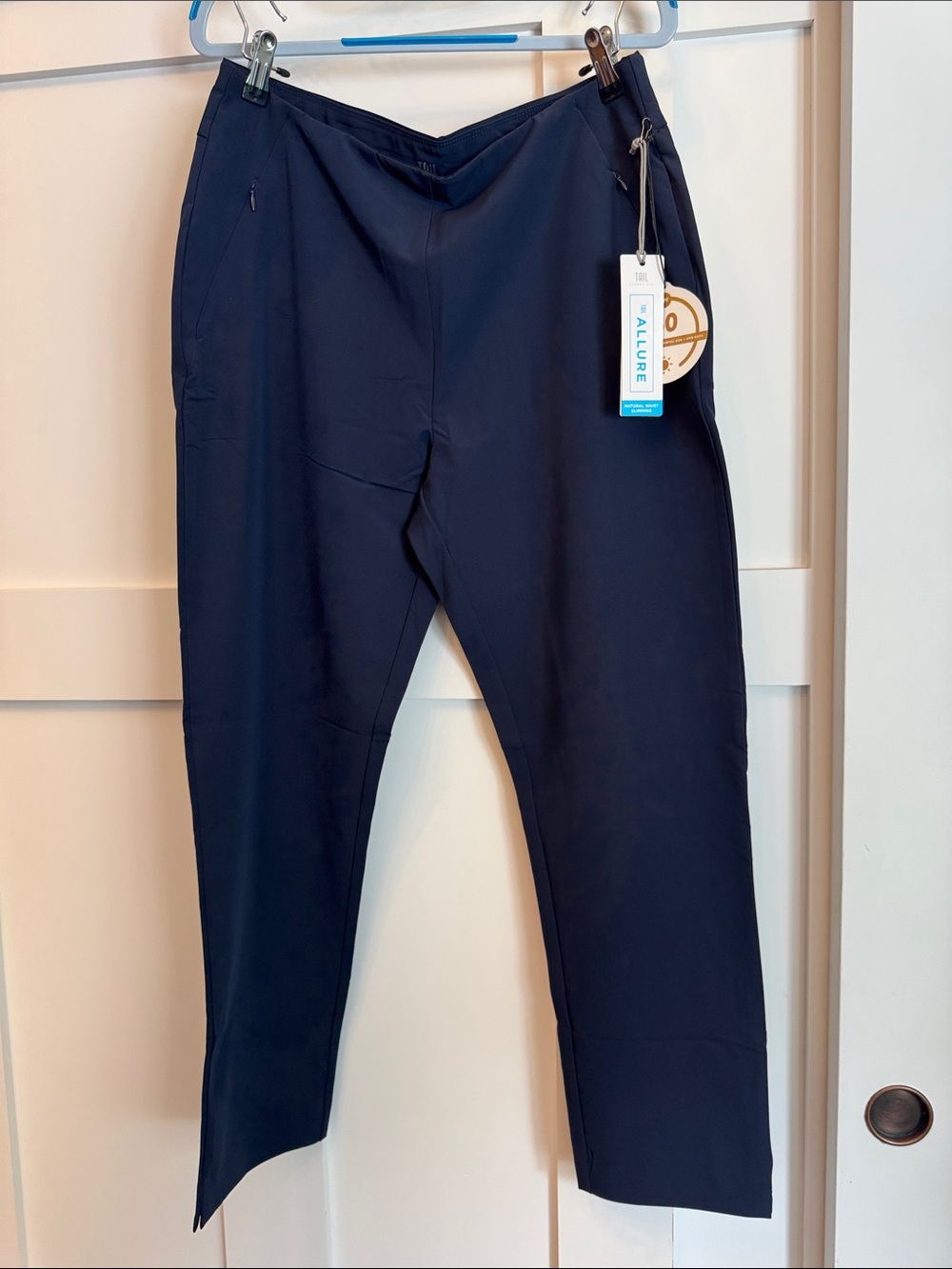 Tail Navy Straight-Leg Trousers